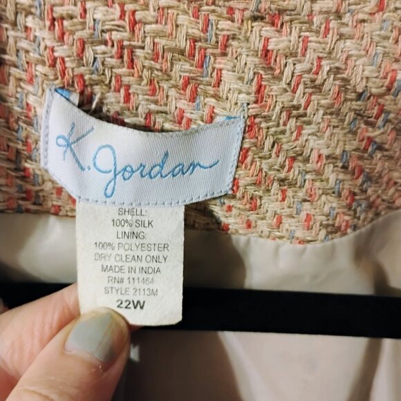 Silk Blazer Sized 22W - Picture 4 of 12